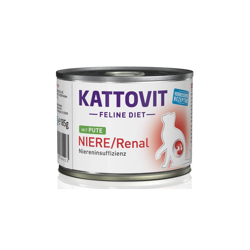 Kattovit Feline Diet Niere/Renal indyk puszka 185g - All4Animals