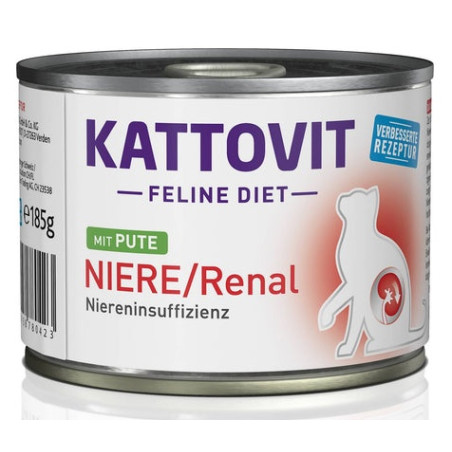 Kattovit Feline Diet Niere/Renal indyk puszka 185g - All4Animals