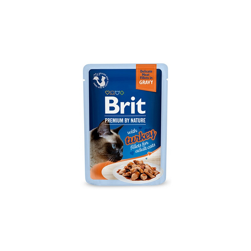 Brit Premium Cat Fillets with Turkey sos saszetka 85g - All4Animals