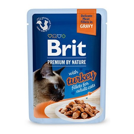 Brit Premium Cat Fillets with Turkey sos saszetka 85g - All4Animals