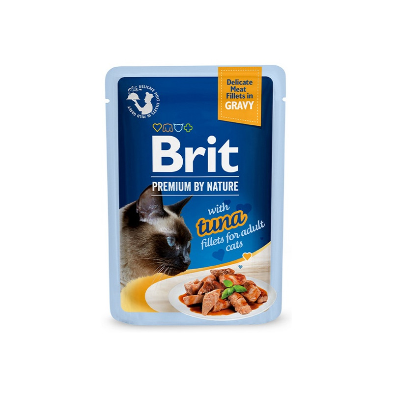 Brit Premium Cat Fillets with Tuna sos saszetka 85g - All4Animals