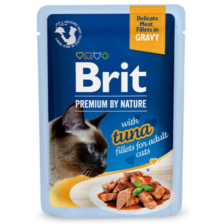 Brit Premium Cat Fillets with Tuna sos saszetka 85g - All4Animals
