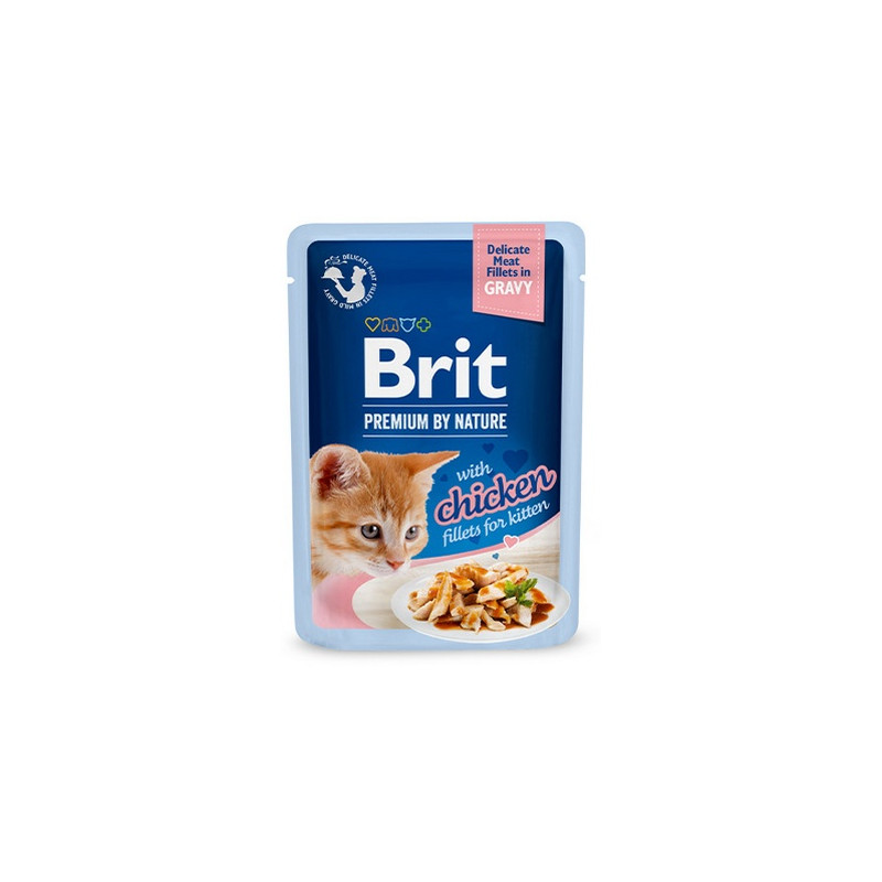 Brit Premium Cat Kitten Fillets with Chicken saszetka 85g - All4Animals