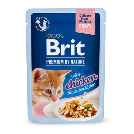Brit Premium Cat Kitten Fillets with Chicken saszetka 85g - All4Animals