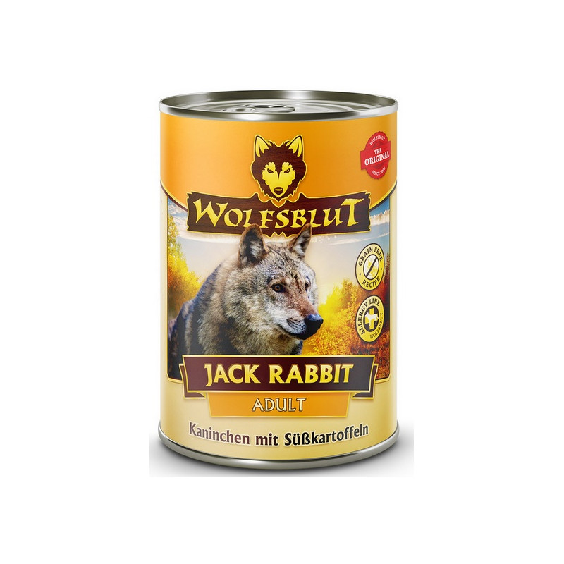 Wolfsblut Dog Jack Rabbit - królik, zając i bataty puszka 395g - All4Animals