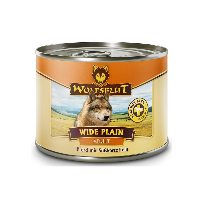 Wolfsblut Dog Wide Plain - konina i bataty puszka 200g - All4Animals