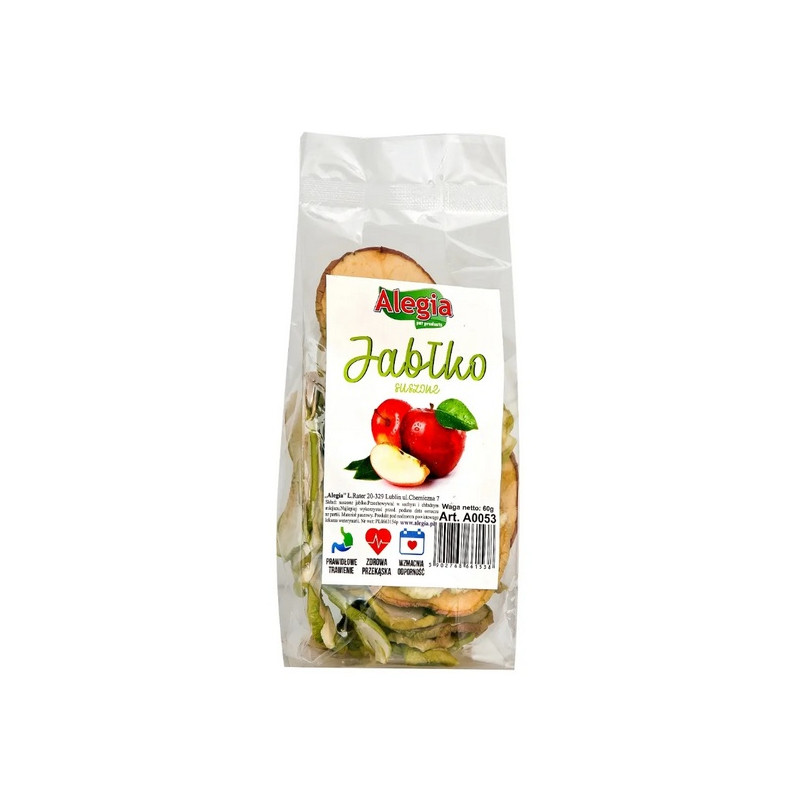 Alegia Jabłko suszone 60g - All4Animals
