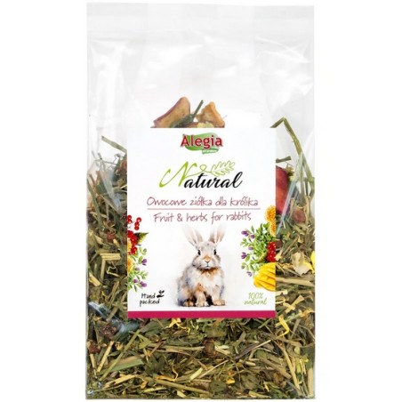 Alegia Natural Owocowe ziółka dla królika 130g - All4Animals
