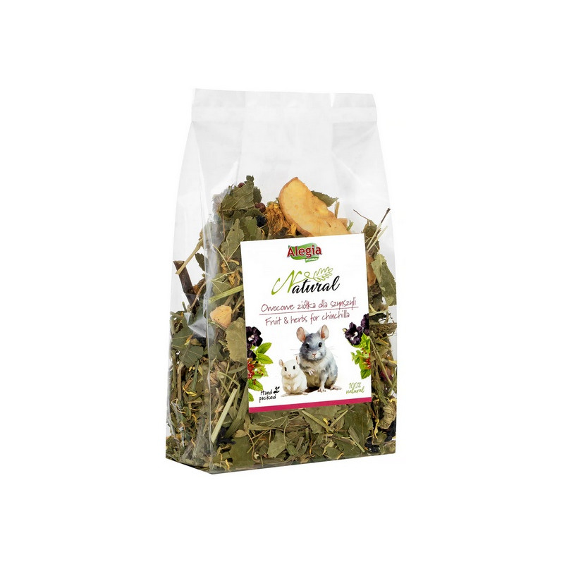 Alegia Natural Owocowe ziółka dla szynszyli 130g - All4Animals