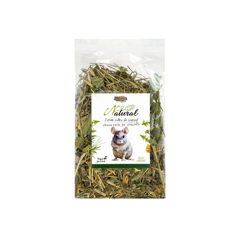 Alegia Natural Zielone ziółka dla szynszyli 120g - All4Animals