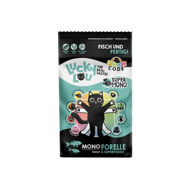 Lucky Lou Food Code Mono Pstrąg 750g - All4Animals