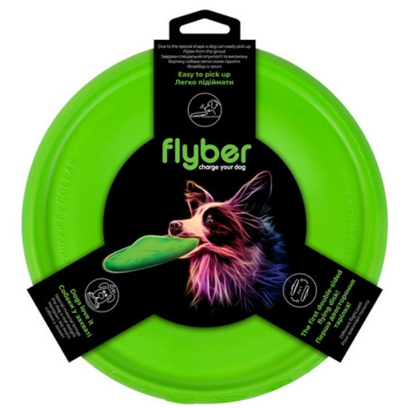 Collar Flyber Latający spodek 22cm jasnozielony - All4Animals
