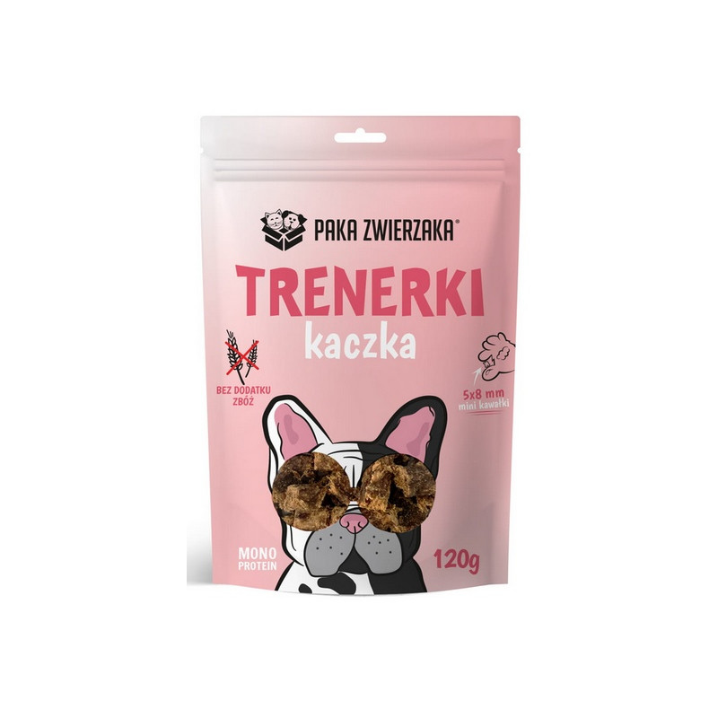 Paka Zwierzaka Trenerki Kaczka 120g - All4Animals