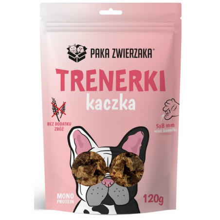 Paka Zwierzaka Trenerki Kaczka 120g - All4Animals