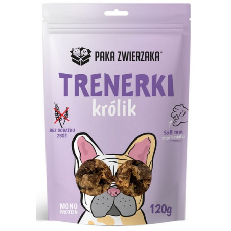 Paka Zwierzaka Trenerki Królik 120g - All4Animals