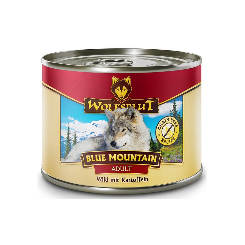 Wolfsblut Dog Blue Mountain - dziczyzna i ziemniaki puszka 200g - All4Animals