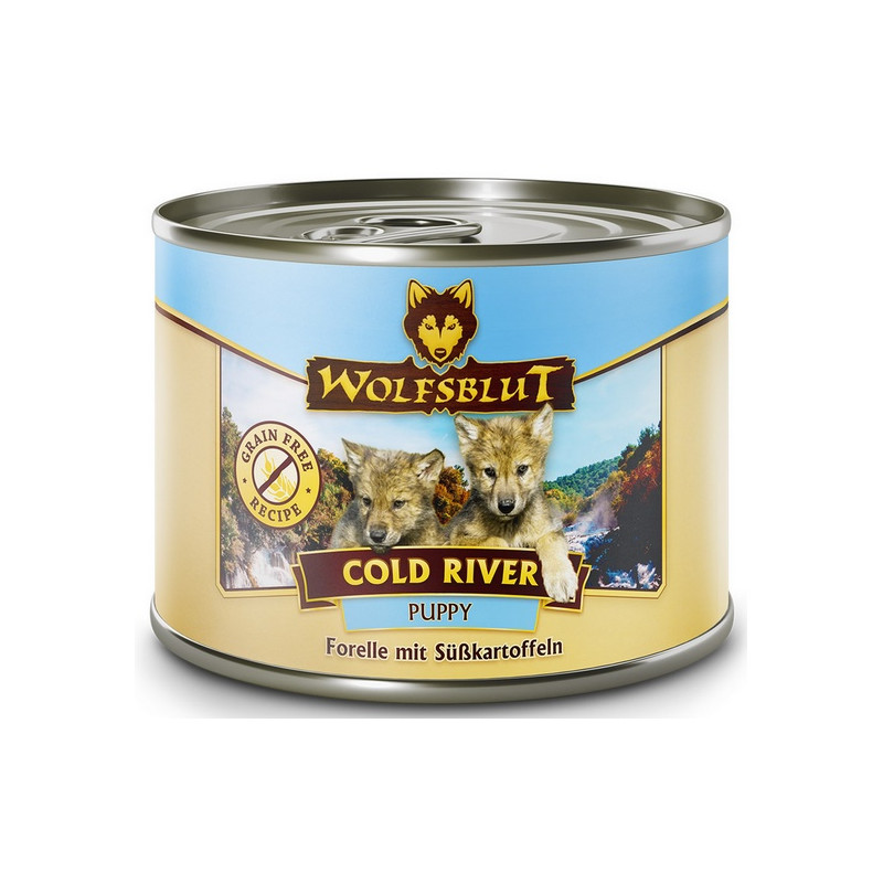 Wolfsblut Dog Cold River - pstrąg i bataty puszka 200g - All4Animals