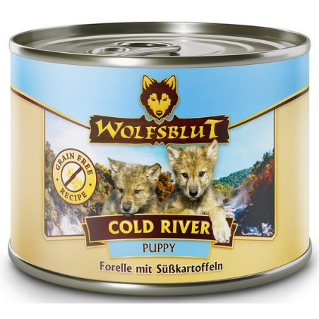 Wolfsblut Dog Cold River - pstrąg i bataty puszka 200g - All4Animals