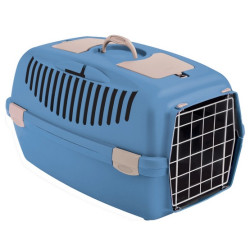 Stefanplast Transporter Gulliver 3 metalowe drzwi niebieski - All4Animals