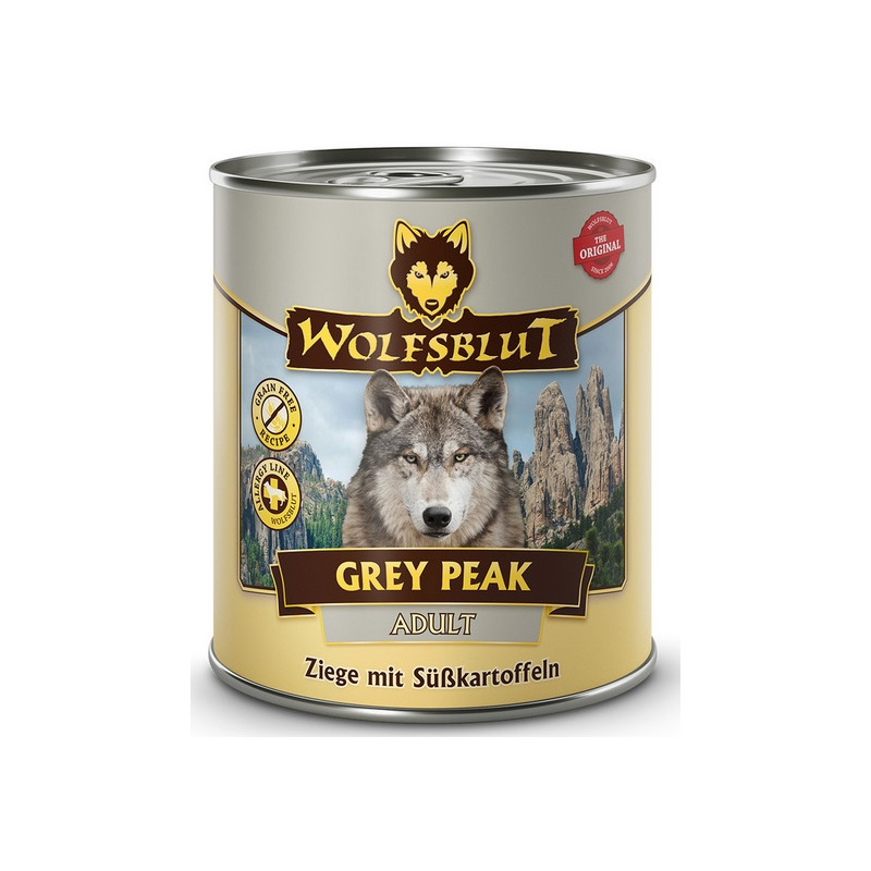 Wolfsblut Dog Grey Peak - koza i bataty puszka 800g - All4Animals
