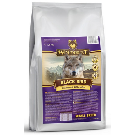 Wolfsblut Dog Black Bird Adult Small - indyk i bataty 7,5kg - All4Animals