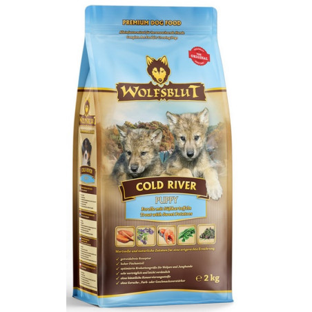 Wolfsblut Dog Cold River Puppy - pstrąg i bataty 2kg - All4Animals