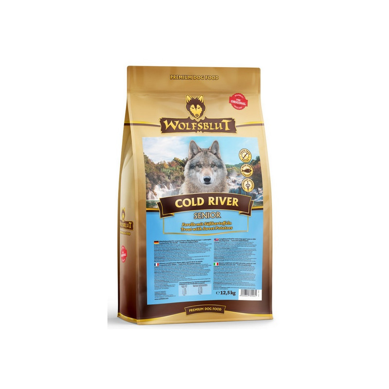 Wolfsblut Dog Cold River Senior - pstrąg i bataty 12,5kg - All4Animals