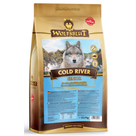 Wolfsblut Dog Cold River Senior - pstrąg i bataty 12,5kg - All4Animals