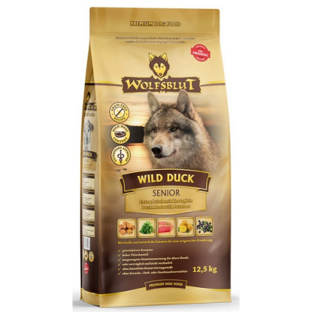 Wolfsblut Dog Wild Duck Senior - kaczka i bataty 12,5kg - All4Animals