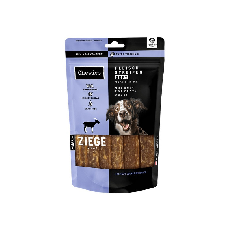 Chewies Meat Strips Soft Maxi Koza 150g - All4Animals