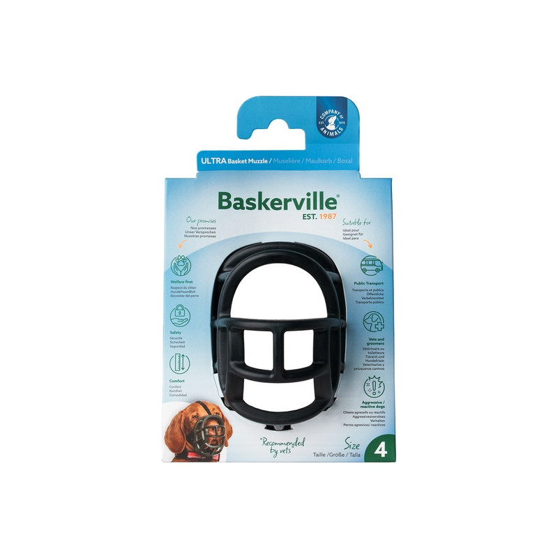 Baskerville Kaganiec Ultra-4 czarny - All4Animals