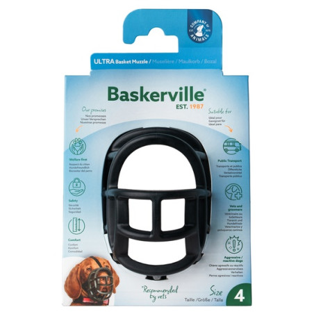Baskerville Kaganiec Ultra-4 czarny - All4Animals