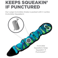 Outward Hound Invincibles Snake blue/green 3 piszczałki - All4Animals