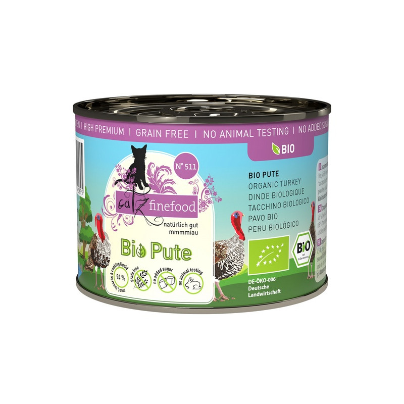 Catz Finefood Bio N.511 Indyk puszka 200g - All4Animals