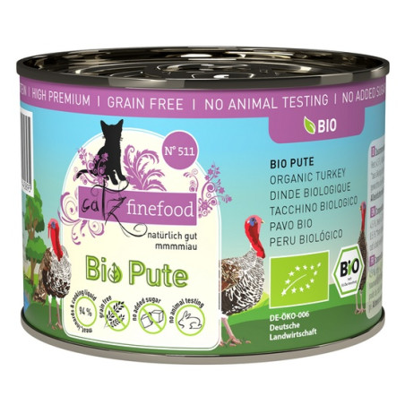 Catz Finefood Bio N.511 Indyk puszka 200g - All4Animals