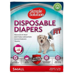 Simple Solution Pieluchy jednorazowe dla suczek S 12szt. - All4Animals