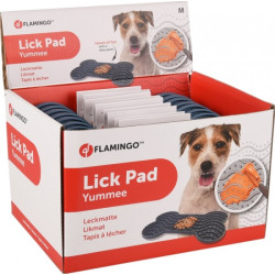 Flamingo Lick Pad Mata antystresowa M niebieska - All4Animals