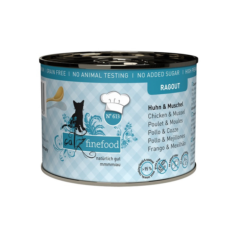 Catz Finefood Ragout N.613 Kurczak i Omułek puszka 190g - All4Animals