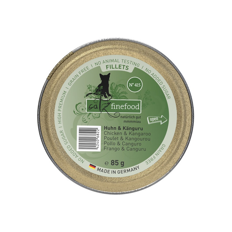 Catz Finefood Filety N.415 Kurczak/Kangur tacka 85g - All4Animals