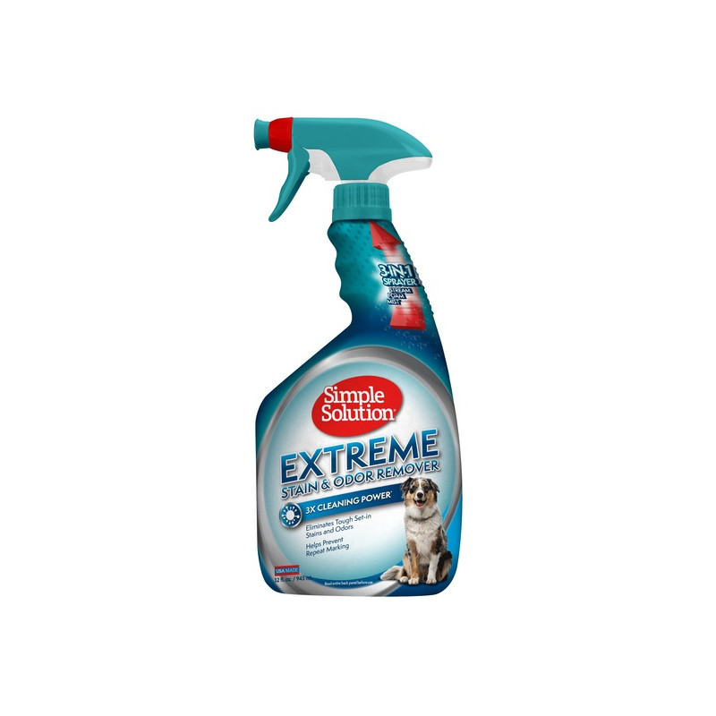 Simple Solution Extreme Stain & Odour Remover - preparat neutralizujący plamy i zapachy 954ml - All4Animals Simple Solution Extreme Stain & Odour Remover - preparat neutralizujący plamy i zapachy 954ml - All4Animals