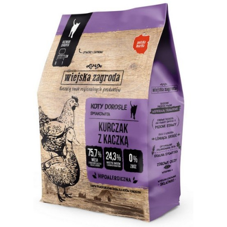 Wiejska Zagroda Kot - Kurczak z kaczką 400g - All4Animals