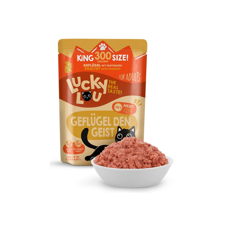 Lucky Lou Lifestage Adult Drób saszetka 300g - All4Animals