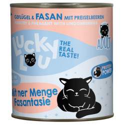 Lucky Lou Lifestage Adult Drób i bażant puszka 800g - All4Animals