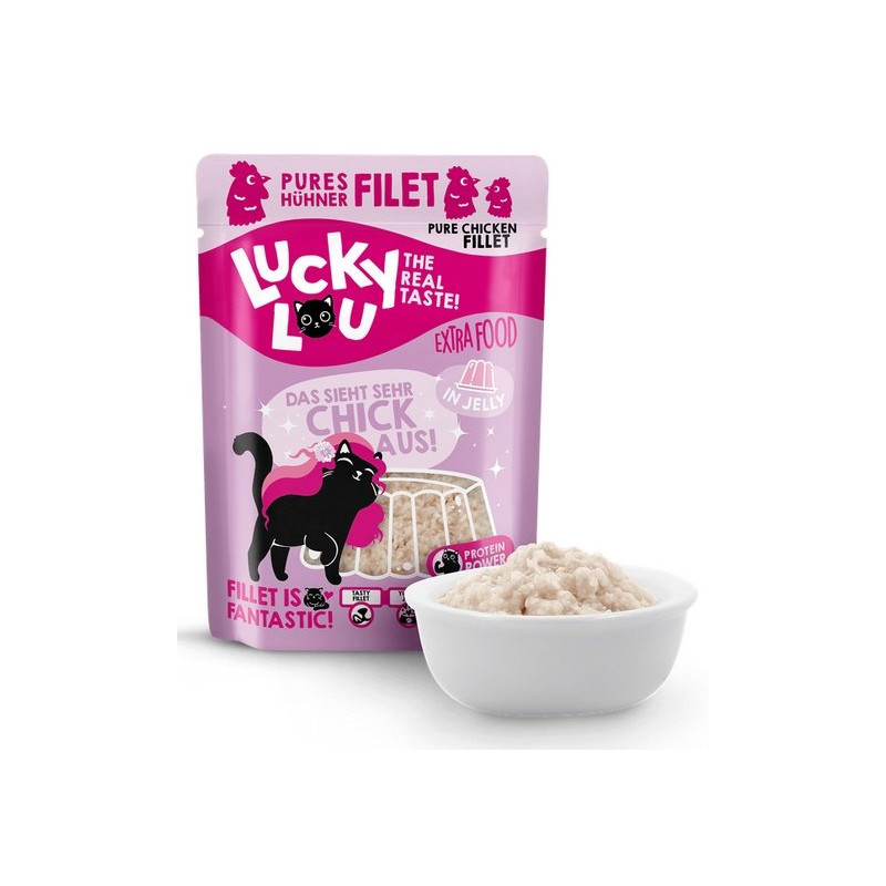 Lucky Lou Extrafood Kurczak w galaretce saszetka 70g - All4Animals
