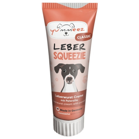 Yummeez Classic Squeezie Wątróbka pasta 75g - All4Animals