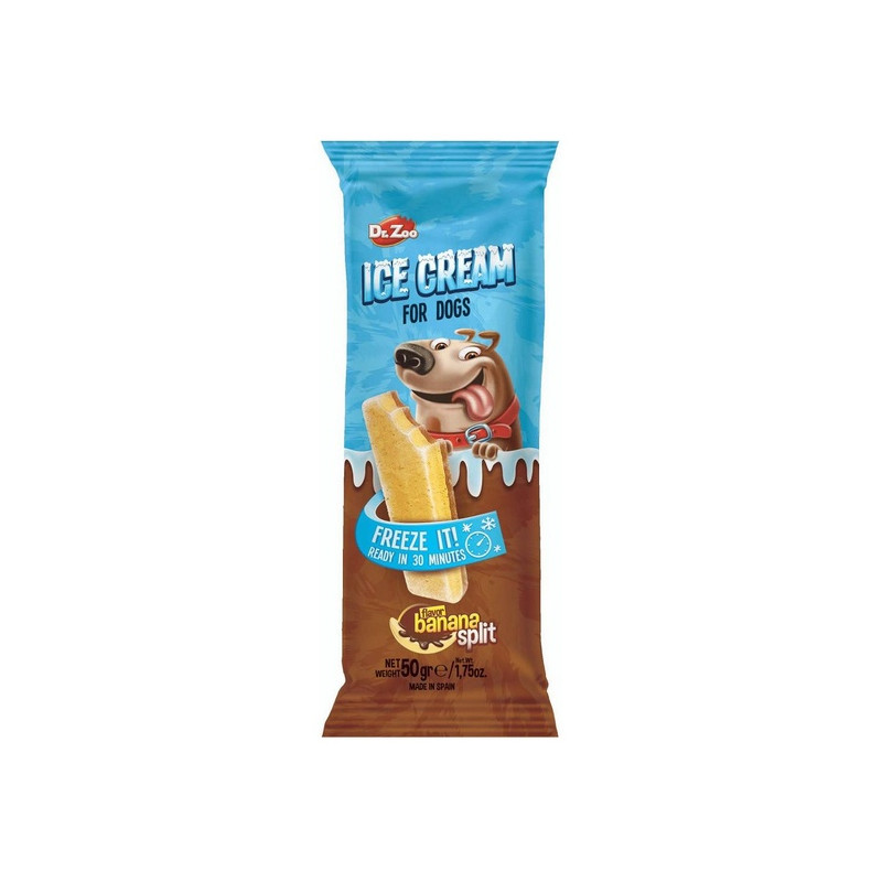 Dr.Zoo Ice Cream lody dla psów - banana split 50g - All4Animals