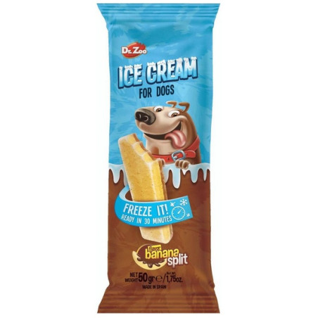 Dr.Zoo Ice Cream lody dla psów - banana split 50g - All4Animals