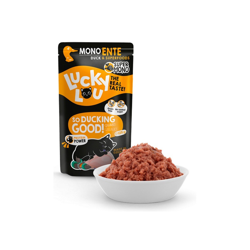 Lucky Lou SuperMono Kaczka saszetka 125g - All4Animals