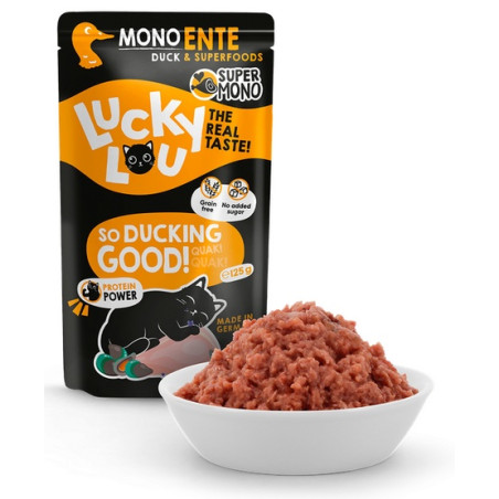 Lucky Lou SuperMono Kaczka saszetka 125g - All4Animals