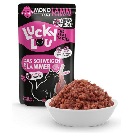 Lucky Lou SuperMono Jagnięcina saszetka 125g - All4Animals